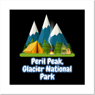 Peril Peak, Glacier National Park Posters and Art